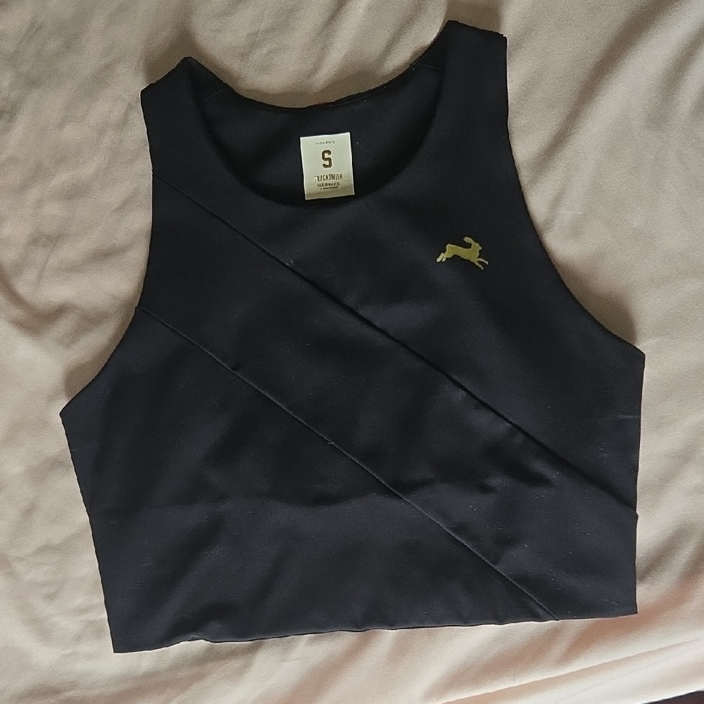 Tracksmith Bell Lap Crop (Black)